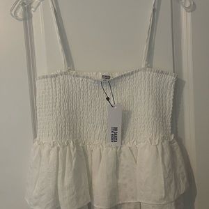 NWT bb dakota white top